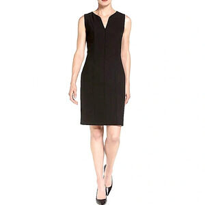 BOSS Women’s Dency Notch Neck Black Sheath Dress size 8